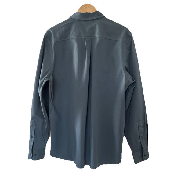 NWT Away Travel The Anywhere Shirt Mens Large Button Up Slate Blue Business Work - Picture 2 of 9